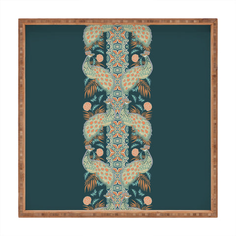 Holli Zollinger CHATEAU PEACOCK Square Tray