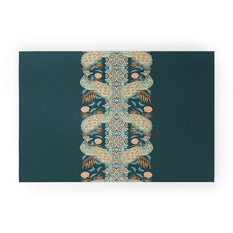 Holli Zollinger CHATEAU PEACOCK Welcome Mat