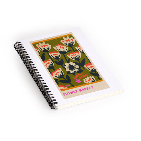 Holli Zollinger FLOWER MARKET COPENHAGEN Spiral Notebook