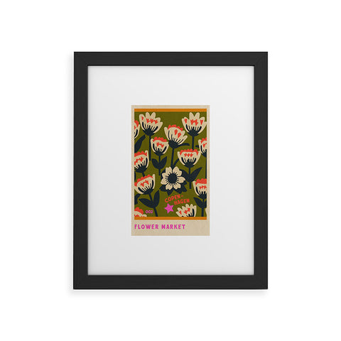 Holli Zollinger FLOWER MARKET COPENHAGEN Framed Art Print
