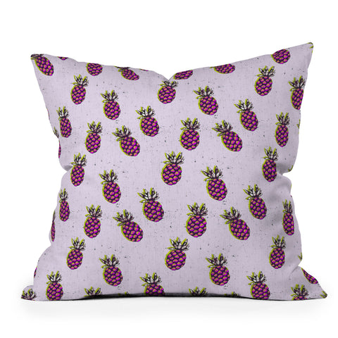 Holli Zollinger folka pineapple Outdoor Throw Pillow