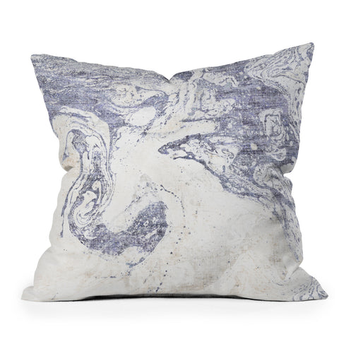 Holli Zollinger FRENCH LINEN MARBLE Outdoor Throw Pillow