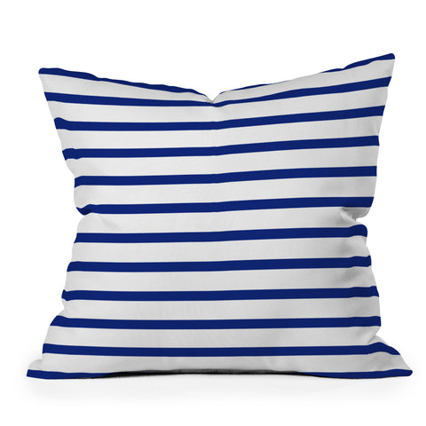Holli Zollinger Nautical Stripe Outdoor Throw Pillow