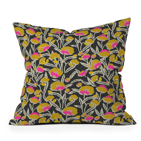 Holli Zollinger Zebrini Floral Mambo Outdoor Throw Pillow
