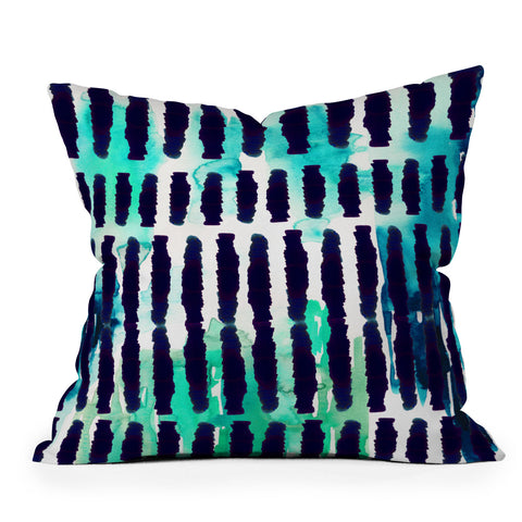 Holly Sharpe Inky Abstract Outdoor Throw Pillow
