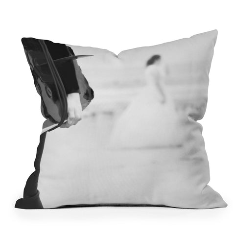 Ingrid Beddoes Catch a Wave The Bride Outdoor Throw Pillow