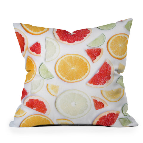 Ingrid Beddoes citrus fresh Outdoor Throw Pillow