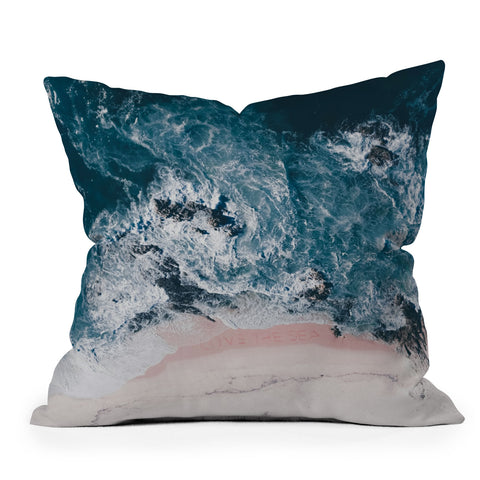 Ingrid Beddoes I love the sea Outdoor Throw Pillow