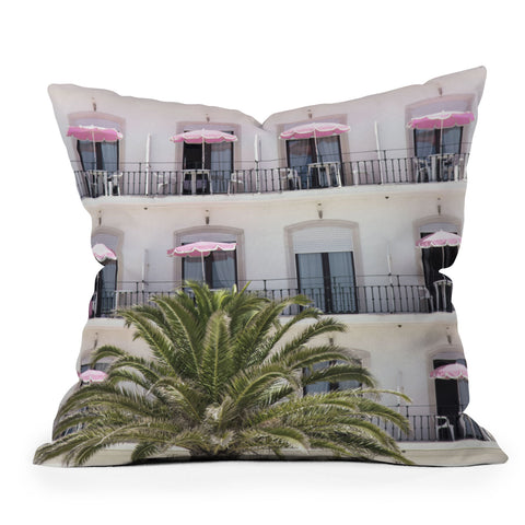 Ingrid Beddoes Life in Pink Outdoor Throw Pillow