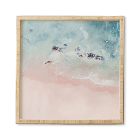Ingrid Beddoes Ocean Pink Blush Framed Wall Art