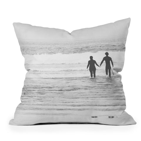 Ingrid Beddoes Surf Love Outdoor Throw Pillow