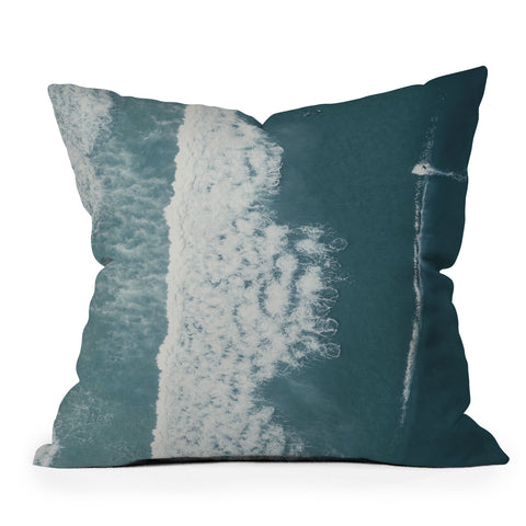 Ingrid Beddoes Surfing the Wave Outdoor Throw Pillow