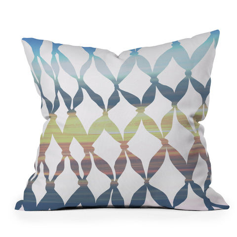 Irena Orlov Abstract Lines 6 Outdoor Throw Pillow
