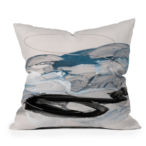 Iris Lehnhardt abstract painting IX Outdoor Throw Pillow