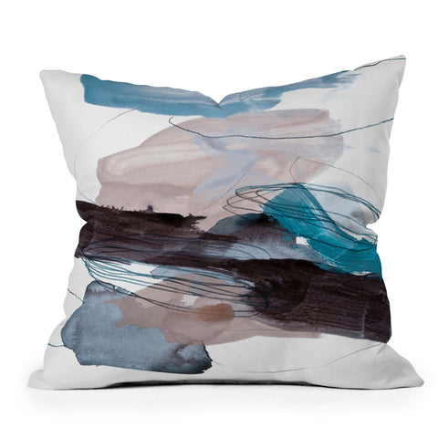 Iris Lehnhardt abstract painting XIII Outdoor Throw Pillow