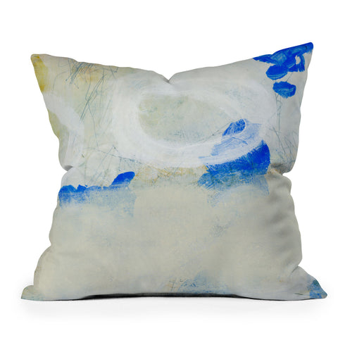 Iris Lehnhardt BLUE Outdoor Throw Pillow