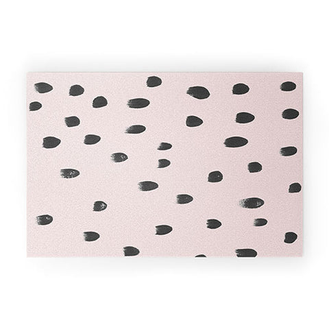 Iris Lehnhardt dots on pink Welcome Mat