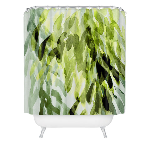 Iris Lehnhardt FP 3 green Shower Curtain