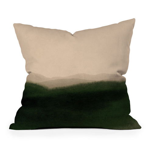 Iris Lehnhardt green hills Outdoor Throw Pillow