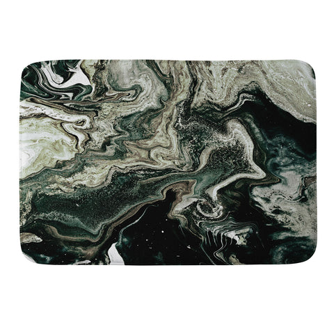 Iris Lehnhardt marble organic greens Memory Foam Bath Mat