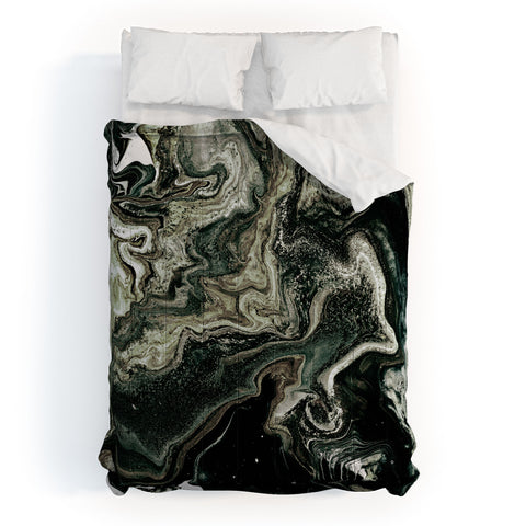 Iris Lehnhardt marble organic greens Comforter