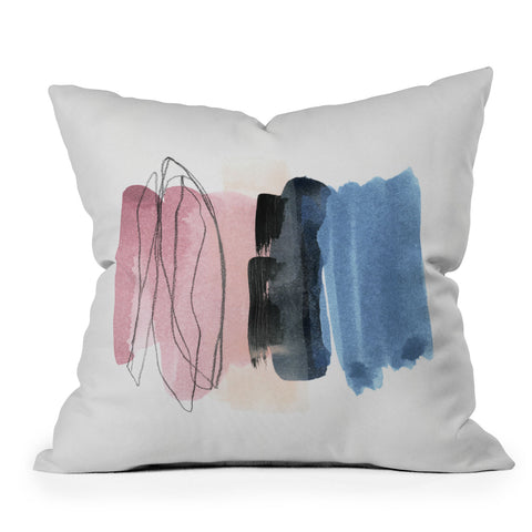 Iris Lehnhardt minimalism 6 Outdoor Throw Pillow