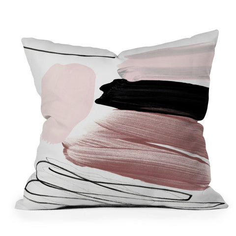 Iris Lehnhardt minimalist painting 061 Outdoor Throw Pillow