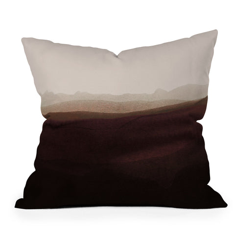 Iris Lehnhardt mountain horizon 31 Outdoor Throw Pillow