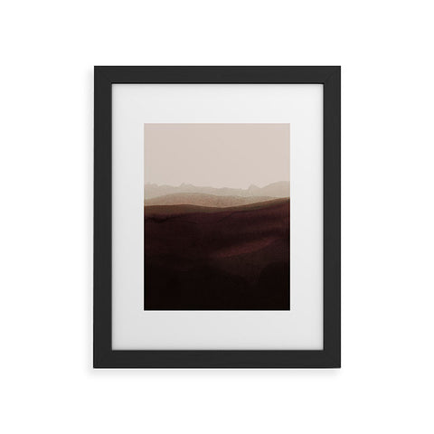 Iris Lehnhardt mountain horizon 31 Framed Art Print