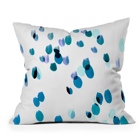 Iris Lehnhardt painted dots 8 Outdoor Throw Pillow