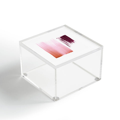 Iris Lehnhardt peach fuzz and crimson Acrylic Box