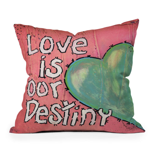 Isa Zapata Love Is Our Destiny Outdoor Throw Pillow