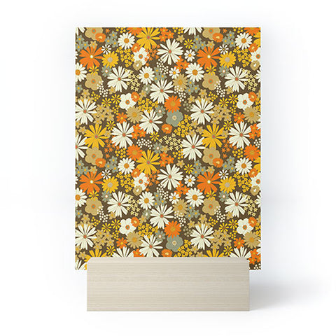 Iveta Abolina 70s Florals Mini Art Print