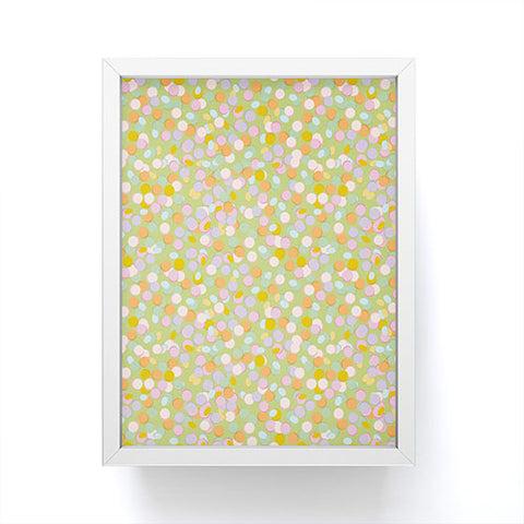 Iveta Abolina Confetti Salad Green Framed Mini Art Print