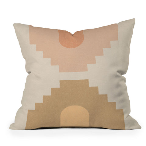 Iveta Abolina Coral Shapes Series V Outdoor Throw Pillow
