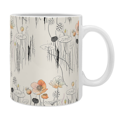 Iveta Abolina Coral Watercress Pond Coffee Mug