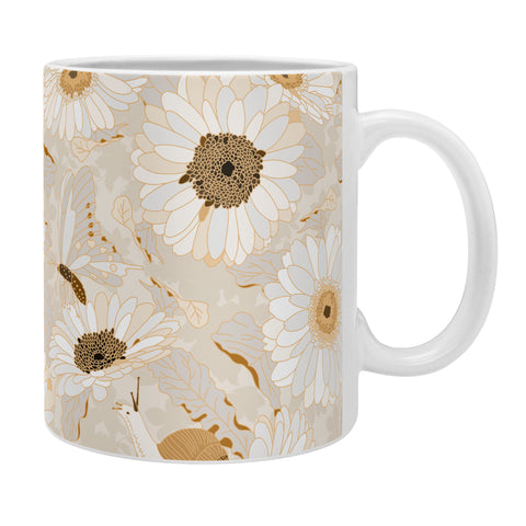 Iveta Abolina Daisy Garden Cream Coffee Mug