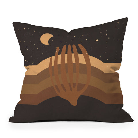 Iveta Abolina Desert Moon Phase IV Outdoor Throw Pillow