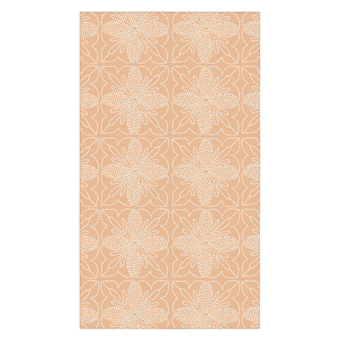 Iveta Abolina Dotted Tile Coral Tablecloth