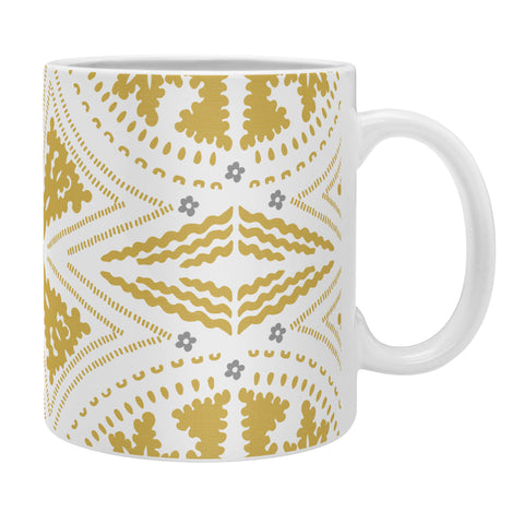 Iveta Abolina Floral Geometric Dijon Coffee Mug
