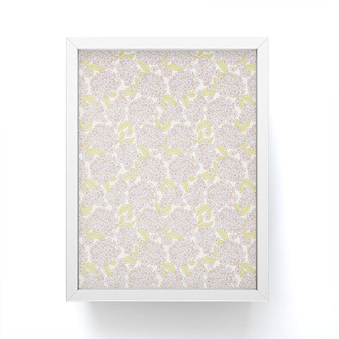 Iveta Abolina Hydrangeas Cream Framed Mini Art Print