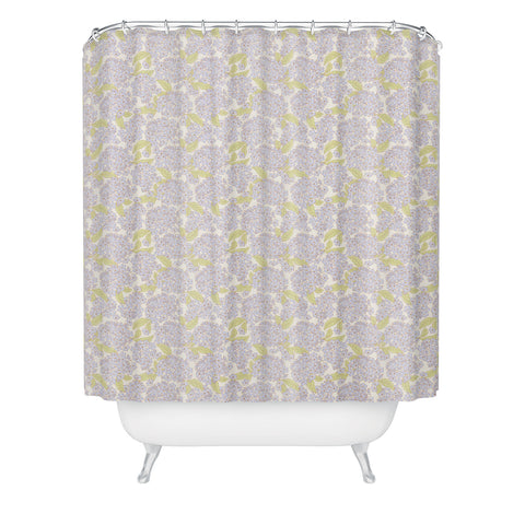 Iveta Abolina Hydrangeas Cream Shower Curtain
