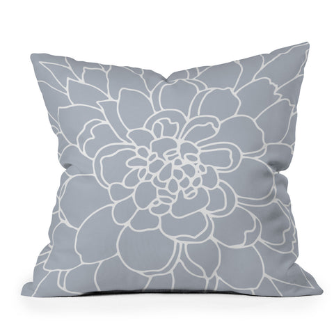 Iveta Abolina Iceland Frost Blue Outdoor Throw Pillow