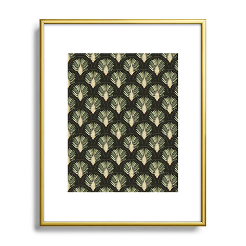 Iveta Abolina Palm Deep Green Metal Framed Art Print