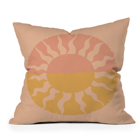 Iveta Abolina Papaya Sunset Outdoor Throw Pillow