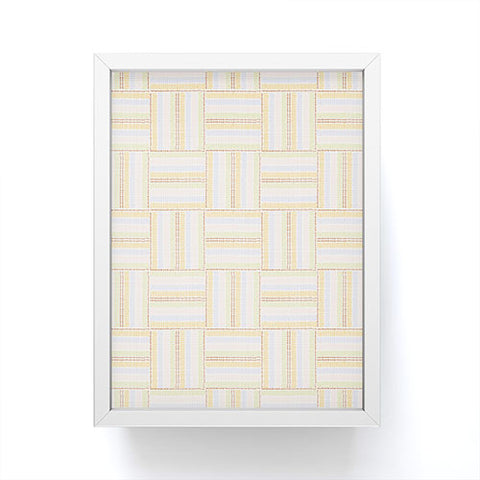 Iveta Abolina Pastel Stripes Check Framed Mini Art Print
