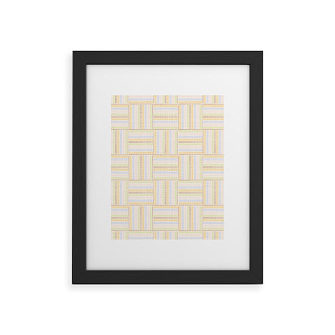 Iveta Abolina Pastel Stripes Check Framed Art Print
