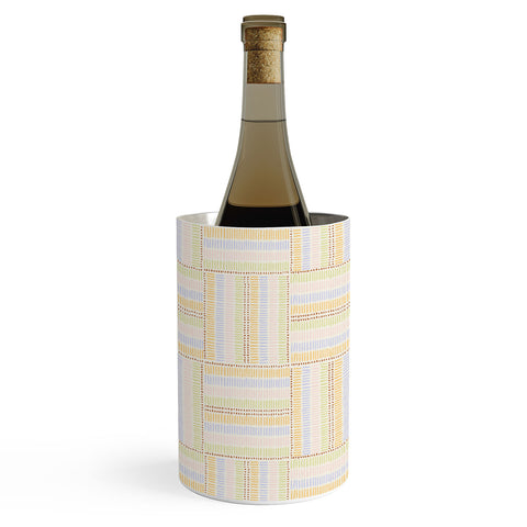 Iveta Abolina Pastel Stripes Check Wine Chiller