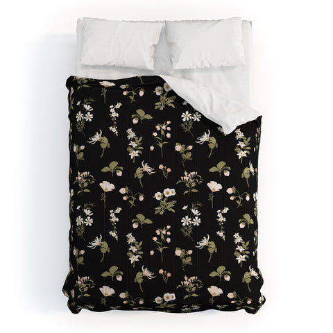 Iveta Abolina Pineberries Botanicals Black Comforter