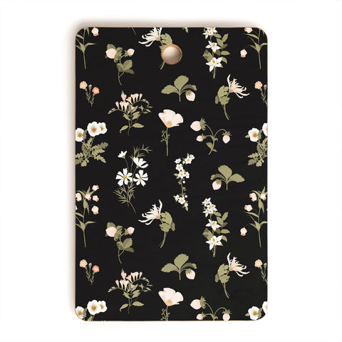Iveta Abolina Pineberries Botanicals Black Cutting Board Rectangle